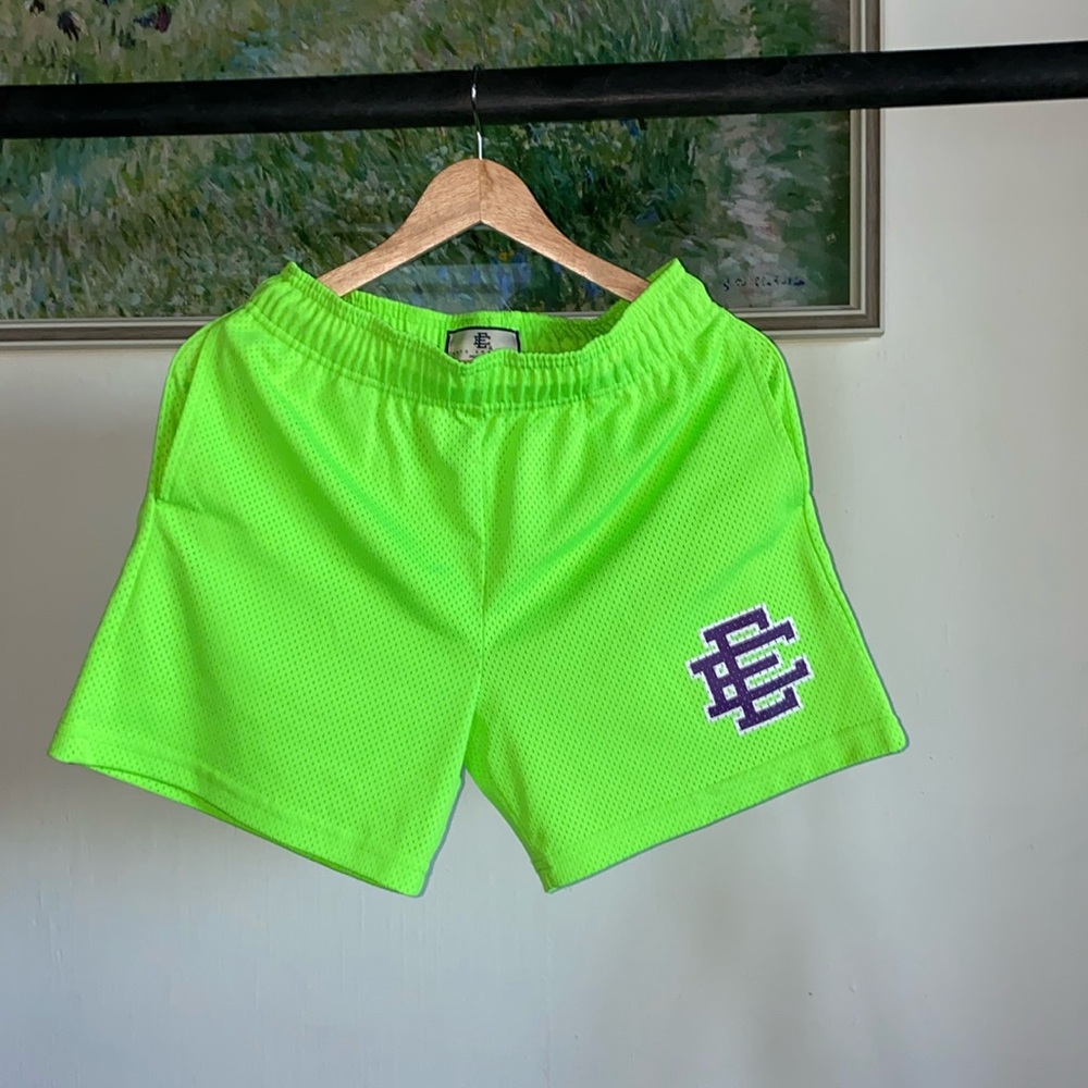 Eric Emanuel Neon Green Shorts